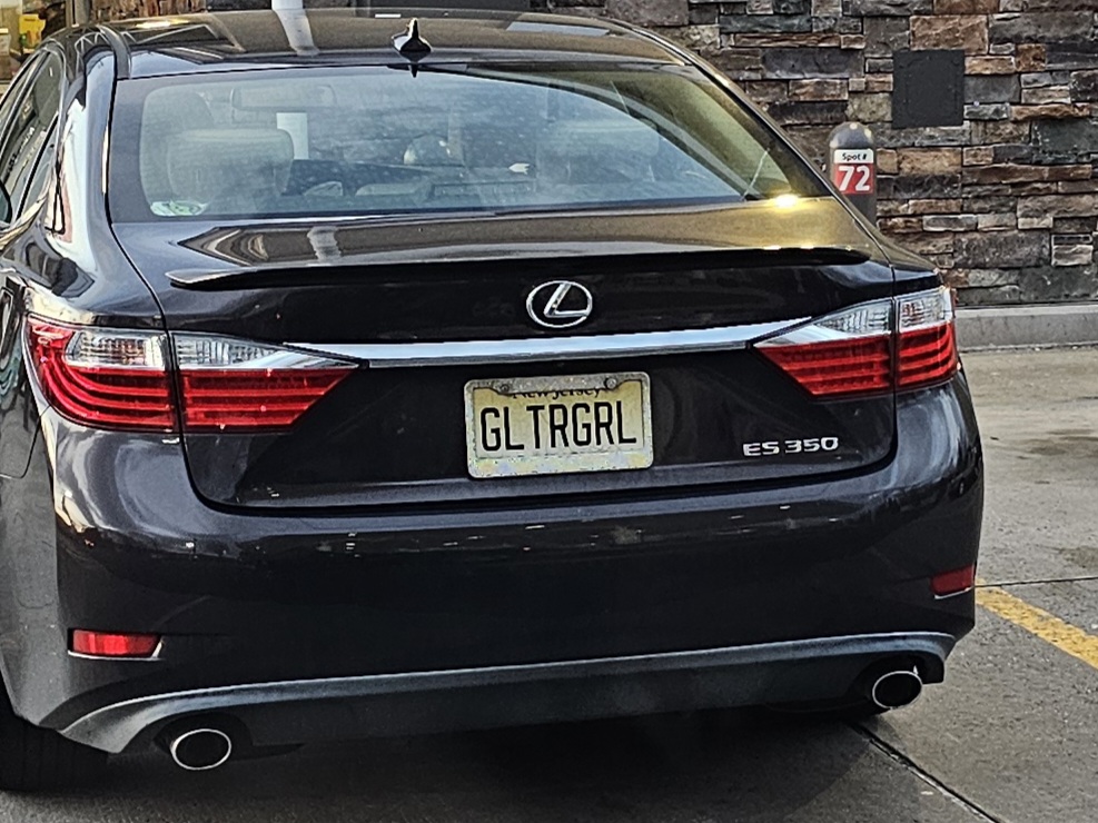 GLTRGRL vanity plate