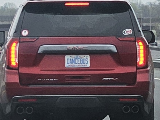 dancebus vanity plate