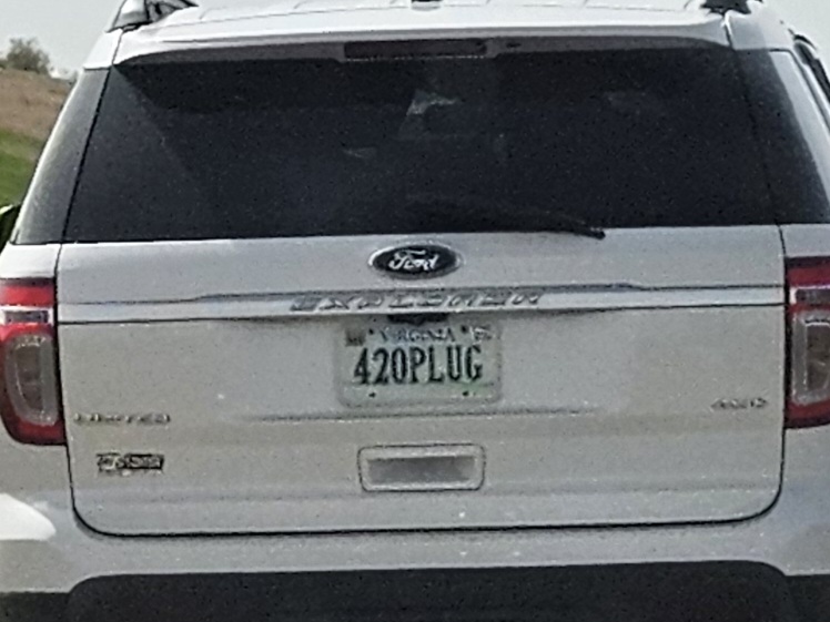 420plug vanity plate