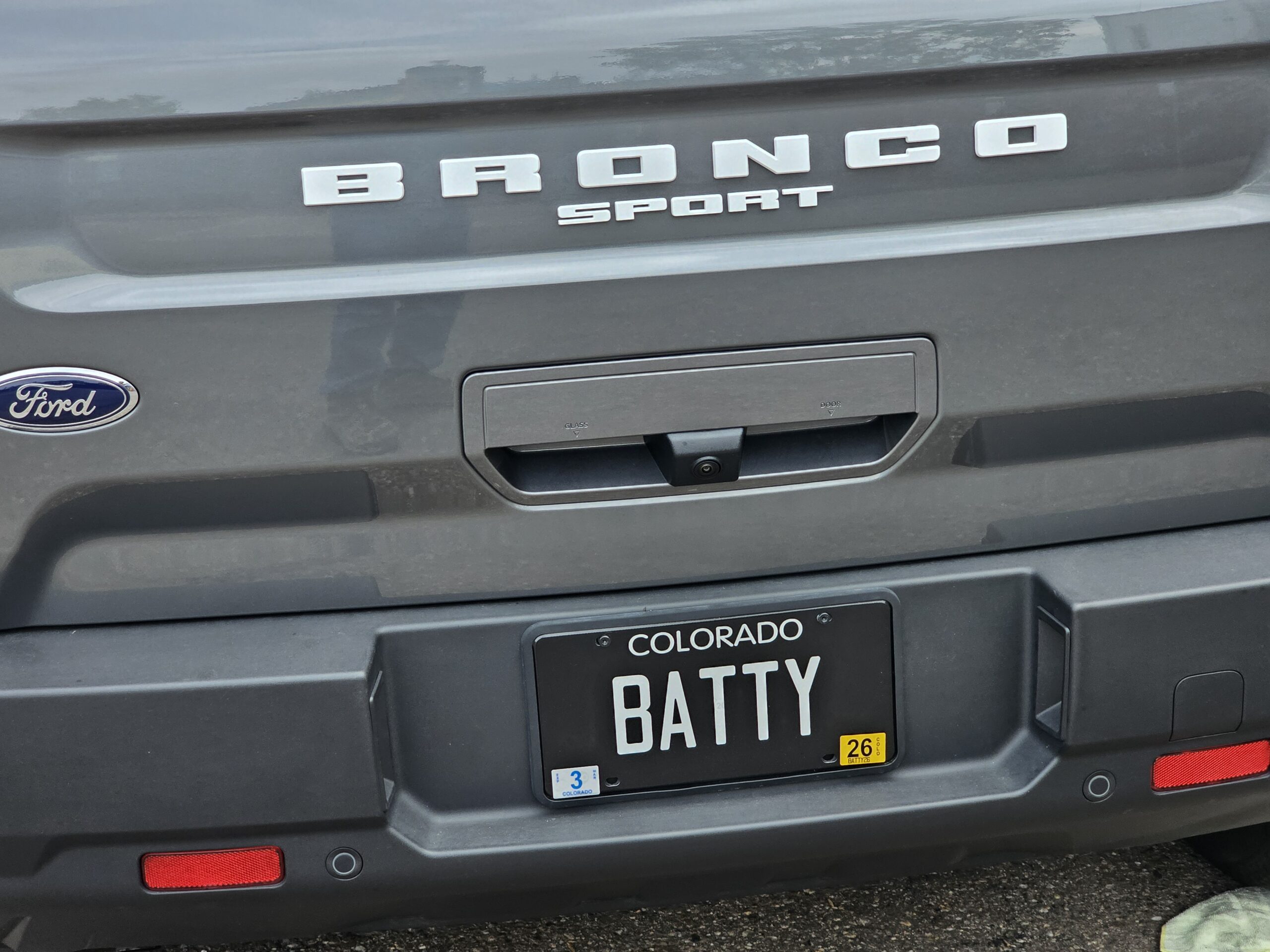 batty vanity plate